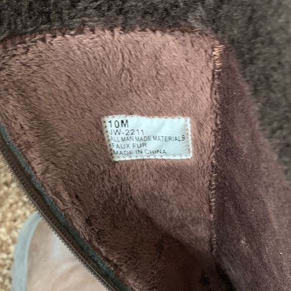 SOLD Tall brown knee length riding boots womens 10 - Picture 5 of 5